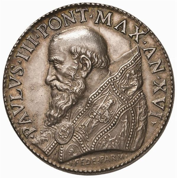 PAOLO III (1534-1549) MEDAGLIA A. XVI opus Bonzagni  - Asta MONETE E MEDAGLIE DAL XIII AL XX SECOLO - Associazione Nazionale - Case d'Asta italiane