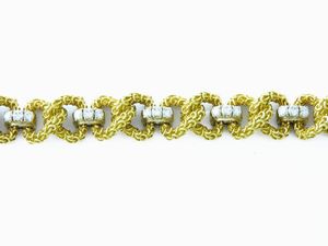 Bracciale Pomellato in oro giallo e bianco con diamanti  - Asta Gioielli - II - Associazione Nazionale - Case d'Asta italiane