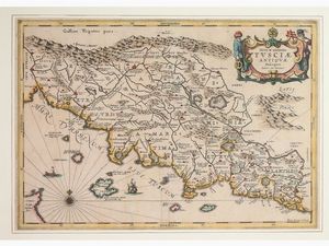 Jan Janssonius - Carta geografica della Toscana