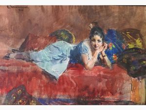 Cipriano Mannucci - Ritratto femminile 1926