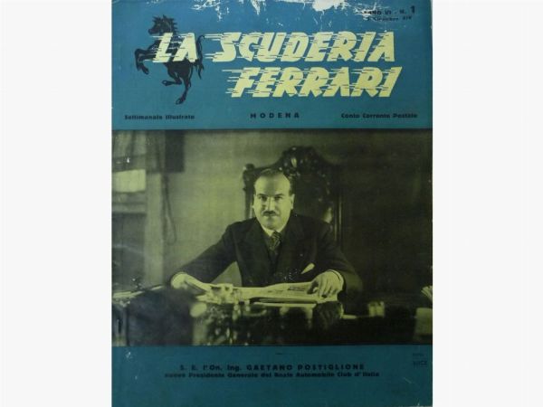 Rivista Scuderia Ferrari - Anno VI n. 1  - Asta Fiamma Breschi: La Signora della Formula 1 - Associazione Nazionale - Case d'Asta italiane