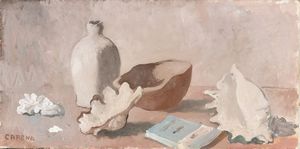 FELICE CARENA<br>Cumiana, 1879 - Venezia, 1966 : Natura morta  - Asta Arte Moderna e Contemporanea - Associazione Nazionale - Case d'Asta italiane