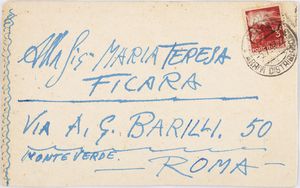 FAMIGLIA BALLA : Cartolina di auguri, 1947  - Asta Arte Moderna e Contemporanea - Associazione Nazionale - Case d'Asta italiane
