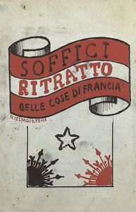 ARDENGO SOFFICI<br>Rignano sullArno, 1879 - Poggio a Caiano, 1964 - Bozzetto per la copertina del Ritratto delle cose di Francia, 1932