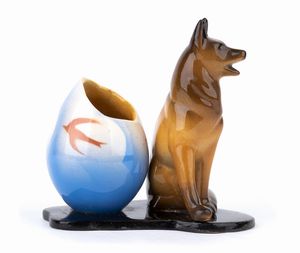 FACI - CIVITA CASTELLANA : Uovo con cagnolino  - Asta Arte Moderna e Contemporanea - Associazione Nazionale - Case d'Asta italiane