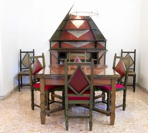 GERARDO DOTTORI<br>Perugia, 1884 - 1977 - Sala da pranzo futurista di casa Cimino, Primi Anni 30