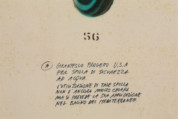 PLESSI FABRIZIO : Spilla ad acqua, 1975  - Asta Arte Moderna e Contemporanea | Prima Parte - Associazione Nazionale - Case d'Asta italiane