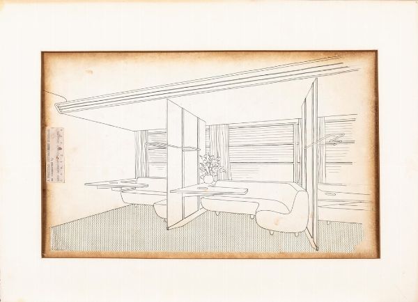 Paladini Vinicio : Architettura dinterno, 1938  - Asta Arte Moderna e Contemporanea | Prima Parte - Associazione Nazionale - Case d'Asta italiane