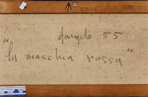 Dangelo Sergio : La macchia rossa, 1955  - Asta Arte Moderna e Contemporanea | Prima Parte - Associazione Nazionale - Case d'Asta italiane