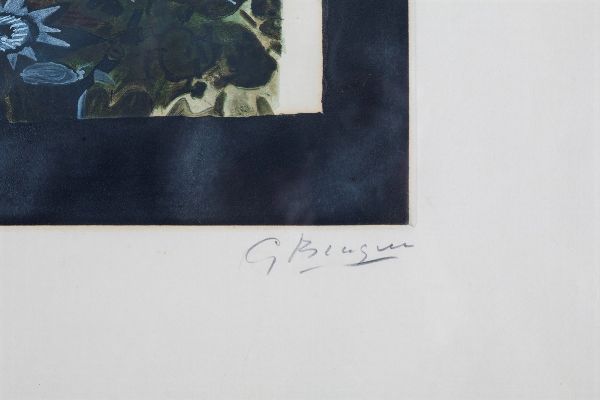 BRAQUE GEORGES : Le nid vert, 1950 ca (Maeght 1028)  - Asta Arte Moderna e Contemporanea | Prima Parte - Associazione Nazionale - Case d'Asta italiane