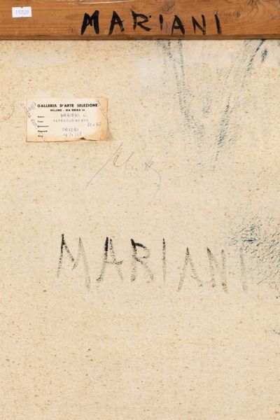 Mariani Elio : Svergolamento, 1958  - Asta Arte Moderna e Contemporanea | Prima Parte - Associazione Nazionale - Case d'Asta italiane