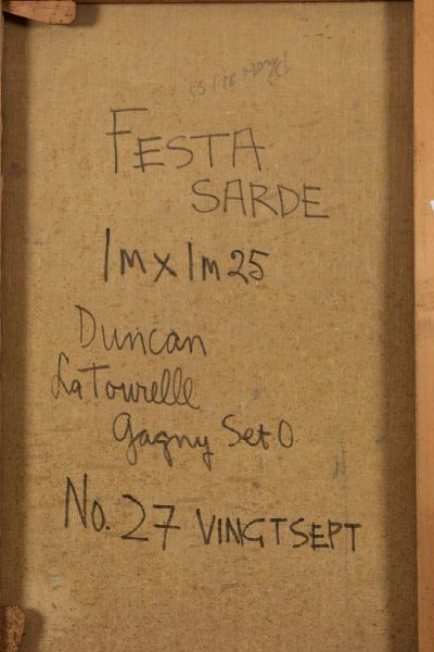 Duncan Joseph : Festa sarde, 1954  - Asta Arte Moderna e Contemporanea | Prima Parte - Associazione Nazionale - Case d'Asta italiane