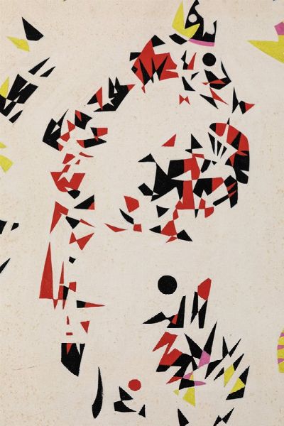 Giordano Edoardo : Composizione, 1953  - Asta Arte Moderna e Contemporanea | Prima Parte - Associazione Nazionale - Case d'Asta italiane