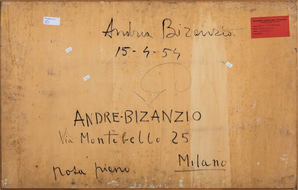 Bisanzio Andrea : Composizione, 1954  - Asta Arte Moderna e Contemporanea | Prima Parte - Associazione Nazionale - Case d'Asta italiane