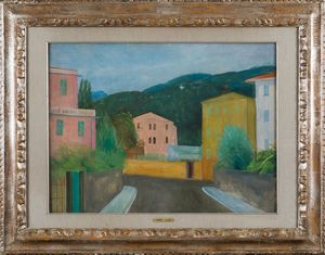 LILLONI UMBERTO : Strada a Lavagna, 1933  - Asta Arte Moderna e Contemporanea | Prima Parte - Associazione Nazionale - Case d'Asta italiane