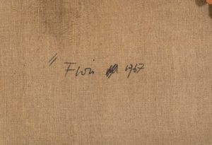 Ajmone Giuseppe : Fiori, 1967  - Asta Arte Moderna e Contemporanea | Prima Parte - Associazione Nazionale - Case d'Asta italiane