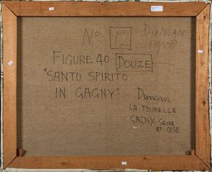Duncan Joseph : Santo spirito in Gagny, 1958  - Asta Arte Moderna e Contemporanea | Prima Parte - Associazione Nazionale - Case d'Asta italiane