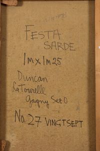 Duncan Joseph : Festa sarde, 1954  - Asta Arte Moderna e Contemporanea | Prima Parte - Associazione Nazionale - Case d'Asta italiane