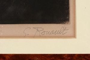 Rouault Georges : Loin du sourire de Reims, 1922  - Asta Arte Moderna e Contemporanea | Prima Parte - Associazione Nazionale - Case d'Asta italiane