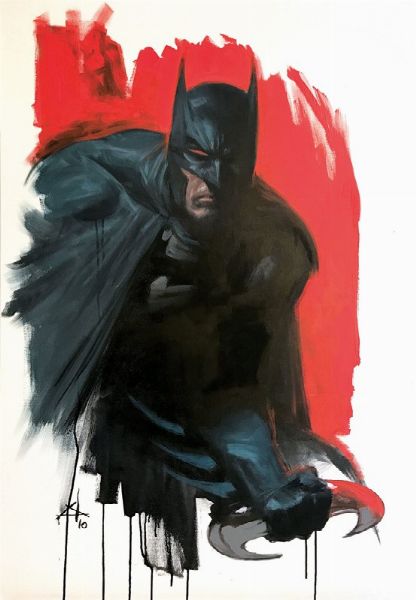Dell'Otto Gabriele : Batman The Dark Night  - Asta I Maestri del Fumetto e dell'Illustrazione - Associazione Nazionale - Case d'Asta italiane