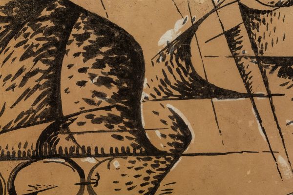 Boccioni Umberto : Copertina per musica futurista di Balilla Pratella, 1912  - Asta Arte Moderna e Contemporanea | Seconda Parte - Associazione Nazionale - Case d'Asta italiane