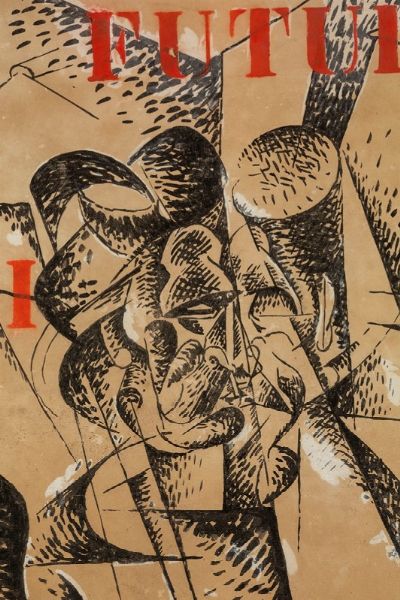 Boccioni Umberto : Copertina per musica futurista di Balilla Pratella, 1912  - Asta Arte Moderna e Contemporanea | Seconda Parte - Associazione Nazionale - Case d'Asta italiane