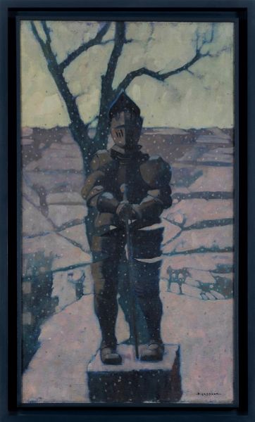CASORATI FELICE : Armatura sotto la neve - Nevicata a Pavarolo, 1944  - Asta Arte Moderna e Contemporanea | Seconda Parte - Associazione Nazionale - Case d'Asta italiane