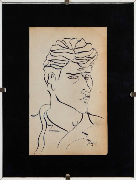Cocteau Jean : Senza titolo, 1946  - Asta Arte Moderna e Contemporanea | Seconda Parte - Associazione Nazionale - Case d'Asta italiane