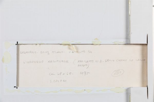 DADAMAINO : Inconscio razionale, 1975  - Asta Arte Moderna e Contemporanea | Seconda Parte - Associazione Nazionale - Case d'Asta italiane