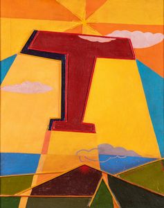 D'Anna Giulio : Aereo caproni+vulcano, 1935-1936 ca  - Asta Arte Moderna e Contemporanea | Seconda Parte - Associazione Nazionale - Case d'Asta italiane