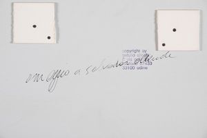 ALVIANI GETULIO : Superficie a stesura vibratile, 1973 (al retro omaggio a Salvador Allende)  - Asta Arte Moderna e Contemporanea | Seconda Parte - Associazione Nazionale - Case d'Asta italiane