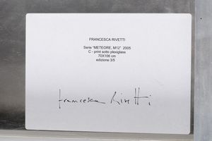 Rivetti Francesca : Serie Meteore, M 12, 2005  - Asta Fotografia - Associazione Nazionale - Case d'Asta italiane