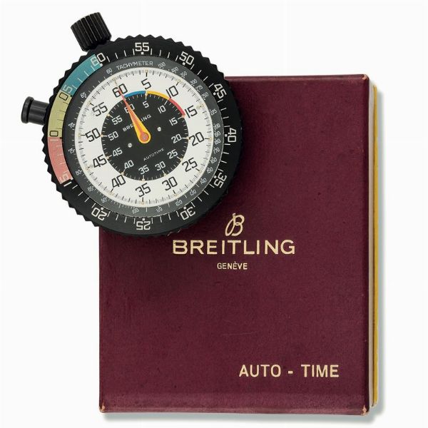 Breitling : Breitling. Orologio da cruscotto per autovettura. Realizzato nel 1970 circa. Accompagnato dalla scatola originale e viti di montaggio  - Asta Orologi da Polso e da Tasca - Associazione Nazionale - Case d'Asta italiane