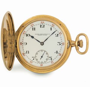 PATEK PHILIPPE - PATEK PHILIPPE & Co, Genve, No. 194924, cassa No. 603037. Orologio da tasca, in oro giallo 18K, modello savonette. Realizzato nel 1930 circa