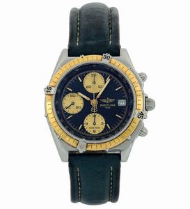 Breitling - Breitling, Chronomat, Ref. D13050. Orologio da polso, cronografo, in acciaio e oro, automatico, impermeabile con datario e fibbia originale. Realizzato nel 1990 circa