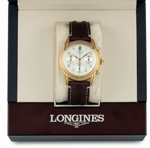 LONGINES - LONGINES, Automatic, Ref. L4.661.2. orologio da polso, automatico, impermeabile, in acciaio e placcato oro con datario a ore 12. Accompagnato dalla scatola originale. Realizzato nel 1990 circa