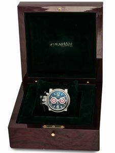 GRAHAM - GRAHAM, Chronofighter, Officially Certified Chronometer, No. 024 / 100. Orologio da polso, oversize, in acciaio, impermeabile, automatico con fibbia originale. Realizzato in una edizione limitata di 100 pezzi. Accompagnato dalla scatola originale