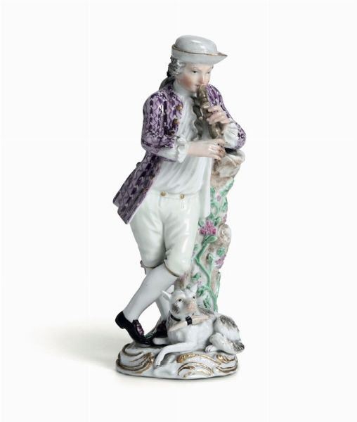 Figurina Meissen, 1770 circa Modello di Johann Joachim Kaendler e Peter Reinicke, 1747  - Asta Maioliche e Porcellane - Associazione Nazionale - Case d'Asta italiane