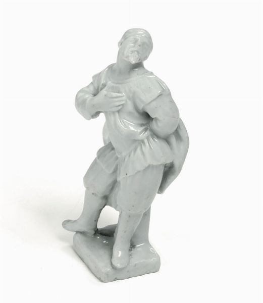 Figurina di Pantalone Doccia, 1770 circa Probabile modello di Gaspero Bruschi  - Asta Maioliche e Porcellane - Associazione Nazionale - Case d'Asta italiane