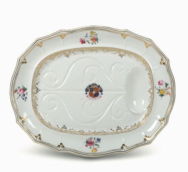 Grande piatto darrosto  Inghilterra, Davenport, 1830-1840  - Asta Maioliche e Porcellane - Associazione Nazionale - Case d'Asta italiane