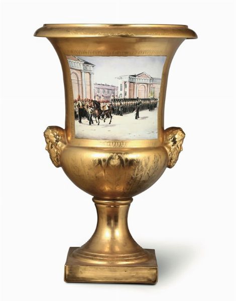 Grande vaso Russia, probabilmente San Pietroburgo, XIX secolo  - Asta Maioliche e Porcellane - Associazione Nazionale - Case d'Asta italiane