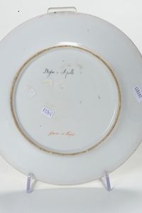 Coppia di piatti Napoli, Manifattura Giovine, 1830 circa  - Asta Maioliche e Porcellane - Associazione Nazionale - Case d'Asta italiane