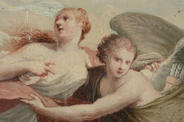 Maddalena sorretta da un angelo  - Asta Dipinti Antichi - Associazione Nazionale - Case d'Asta italiane