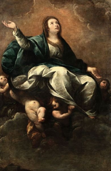 Nuvolone Carlo Francesco : Assunzione della Vergine  - Asta Dipinti Antichi - Associazione Nazionale - Case d'Asta italiane