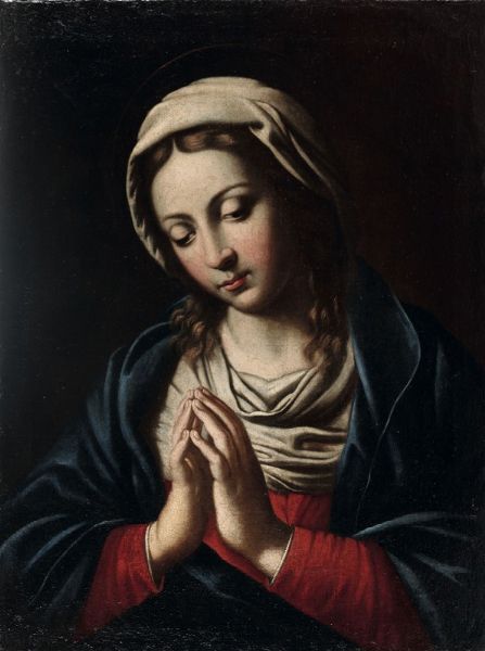 Salvi detto il Sassoferrato Giovan Battista : Vergine in preghiera  - Asta Dipinti Antichi - Associazione Nazionale - Case d'Asta italiane