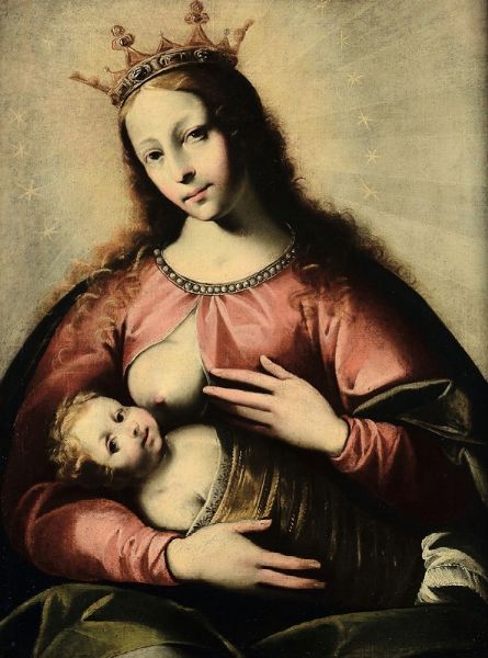 Madonna del latte  - Asta Dipinti Antichi - Associazione Nazionale - Case d'Asta italiane