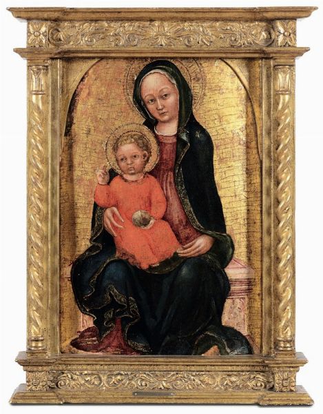 di Nicol Pietro : Madonna con Bambino  - Asta Dipinti Antichi - Associazione Nazionale - Case d'Asta italiane