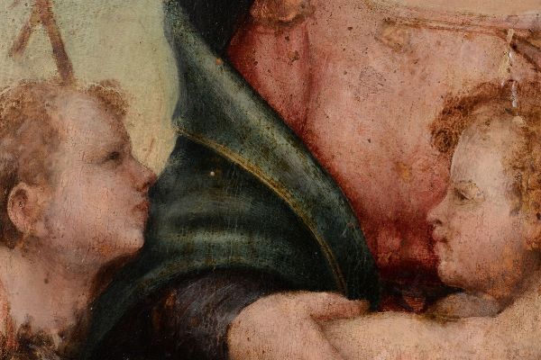 del Sarto Andrea : Madonna con Bambino e San Giovannino  - Asta Dipinti Antichi - Associazione Nazionale - Case d'Asta italiane