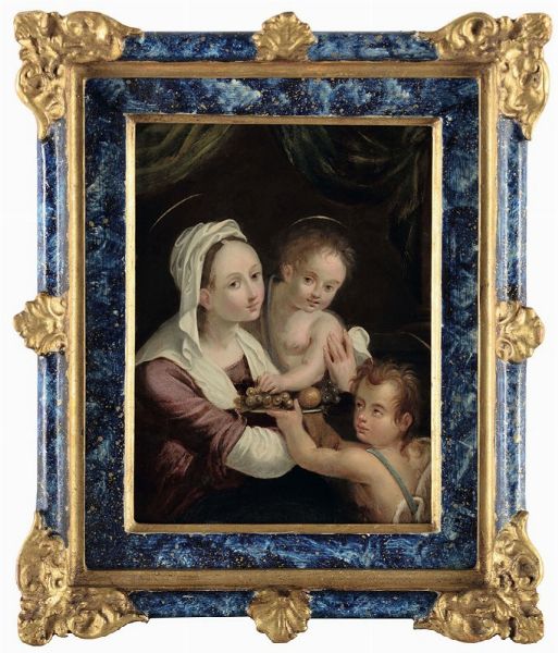 Madonna con Bambino e San Giovannino  - Asta Dipinti Antichi - Associazione Nazionale - Case d'Asta italiane