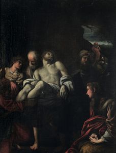 CARRACCI ANNIBALE : La sepoltura di Cristo  - Asta Dipinti Antichi - Associazione Nazionale - Case d'Asta italiane